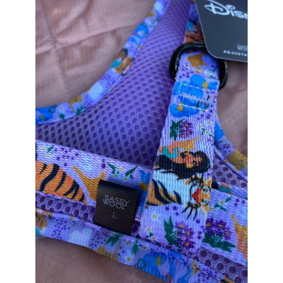 Disney Sassy Woof Jasmine Aladdin Adjustable Dog Harness Size L - Picture 3 of 4